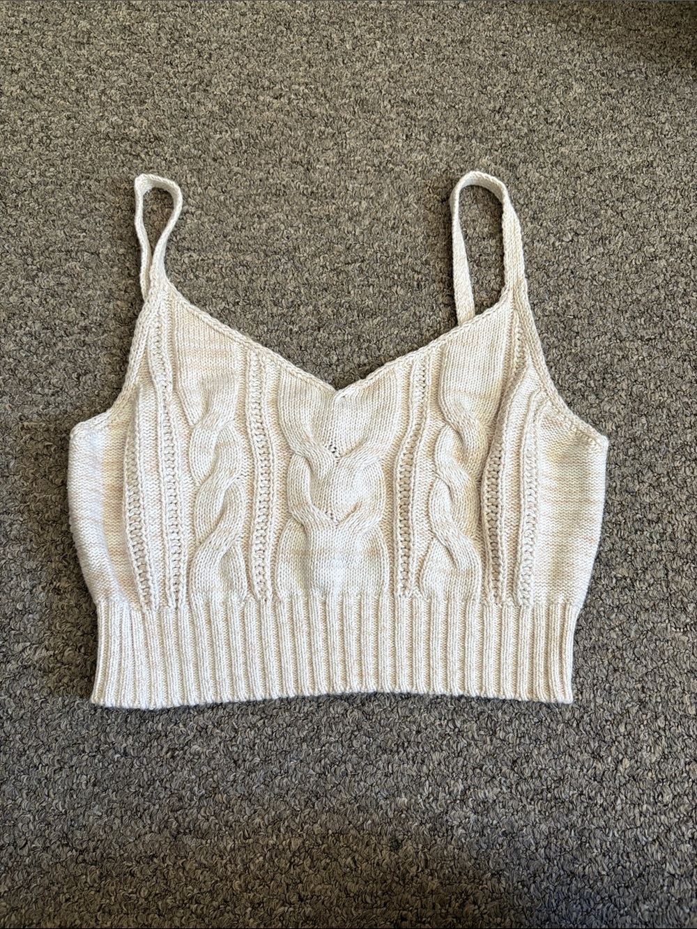 wild fable Cream Cable Knit Camisole